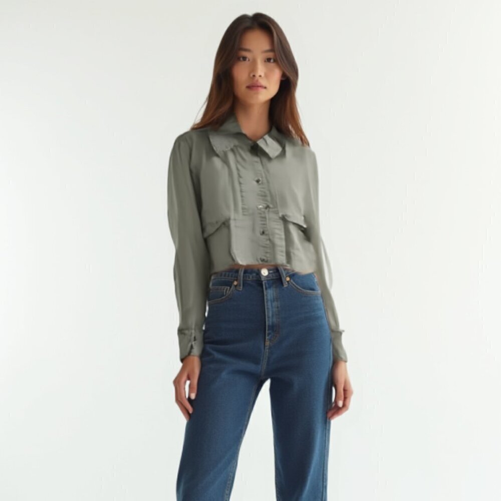 ❤️ GAP Women's Gray Jacket cropped M